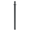 Ornamental bollard | Series 478B | � 76 mm | stationary, for casting in concretewith ground anchor, total length approx. 1300 mm | without lock | with 2 eyelets